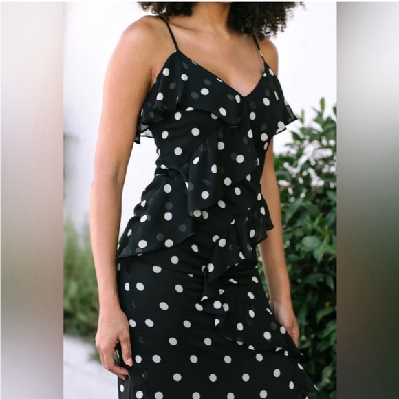 NWT Morning Lavender Polka Dot Dresss - Picture 3 of 7